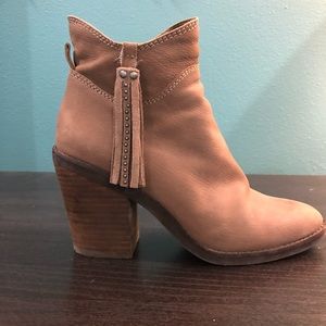 Lucky Brand Genuine Leather Brown Booties